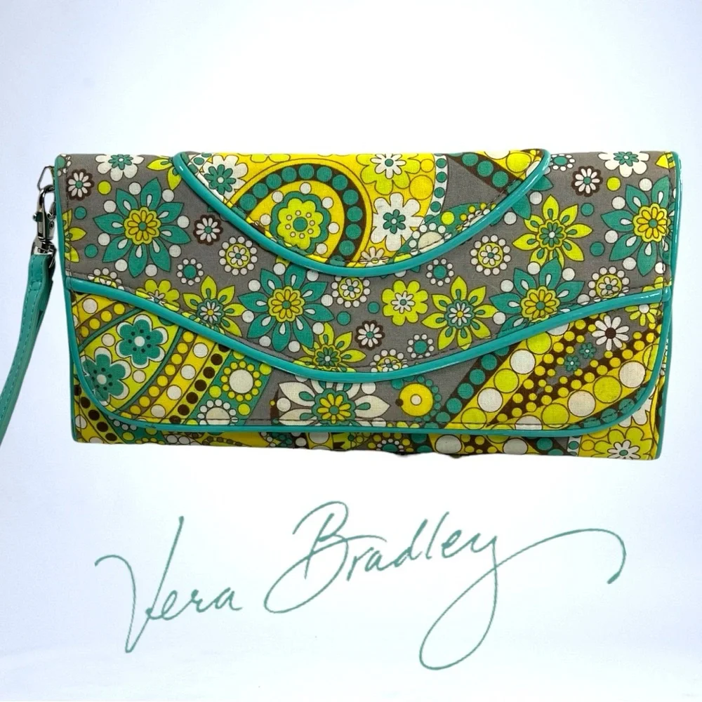 Vera Bradley Lemon Parfait Clutch Wallet
